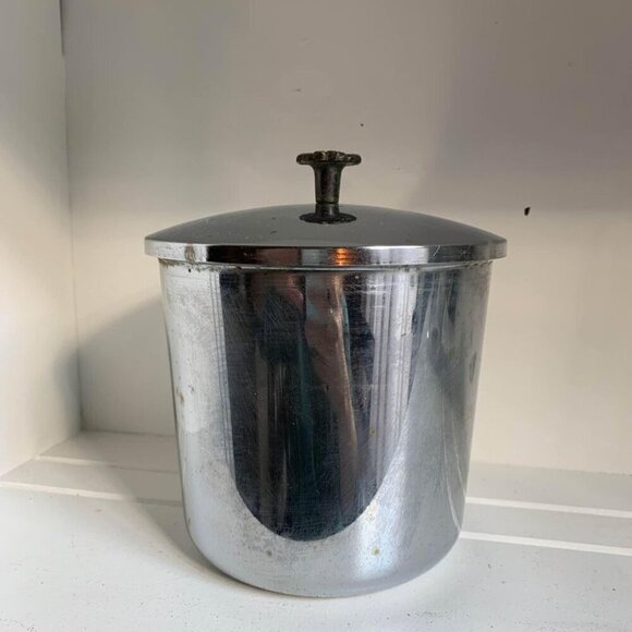 Vintage Everedy Chrome Coffee Canister With Lid - Picture 4 of 10